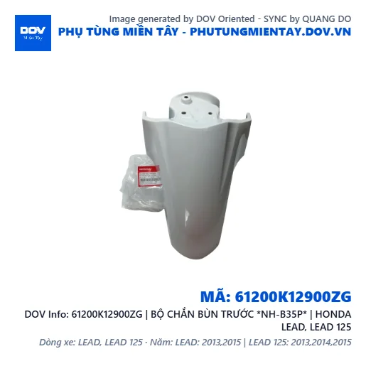 61200K12900ZG | BỘ CHẮN BÙN TRƯỚC *NH-B35P* | HONDA LEAD, LEAD 125 — 61200K12900ZG