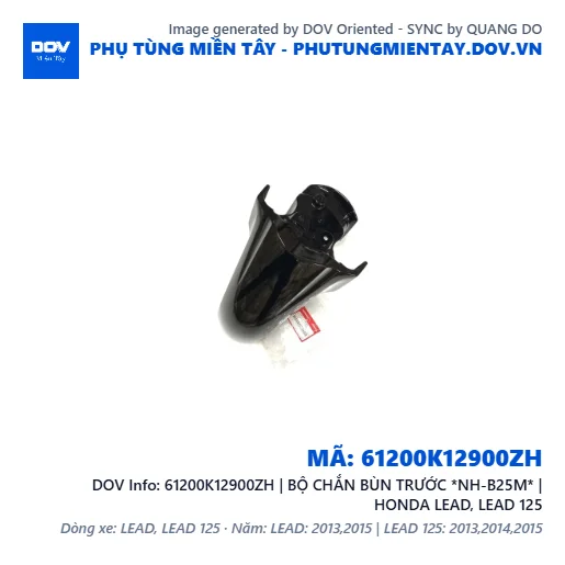 61200K12900ZH | BỘ CHẮN BÙN TRƯỚC *NH-B25M* | HONDA LEAD, LEAD 125 — 61200K12900ZH