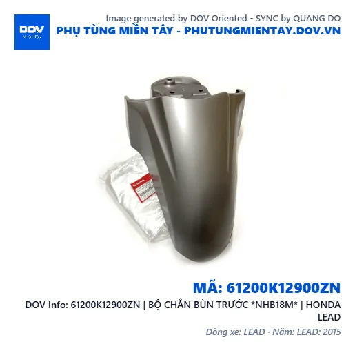 61200K12900ZN | BỘ CHẮN BÙN TRƯỚC *NHB18M* | HONDA LEAD — 61200K12900ZN