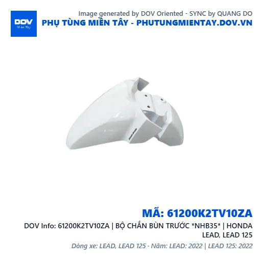 61200K2TV10ZA | BỘ CHẮN BÙN TRƯỚC *NHB35* | HONDA LEAD, LEAD 125 — 61200K2TV10ZA