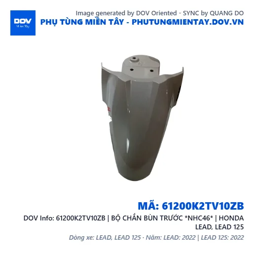 61200K2TV10ZB | BỘ CHẮN BÙN TRƯỚC *NHC46* | HONDA LEAD, LEAD 125 — 61200K2TV10ZB