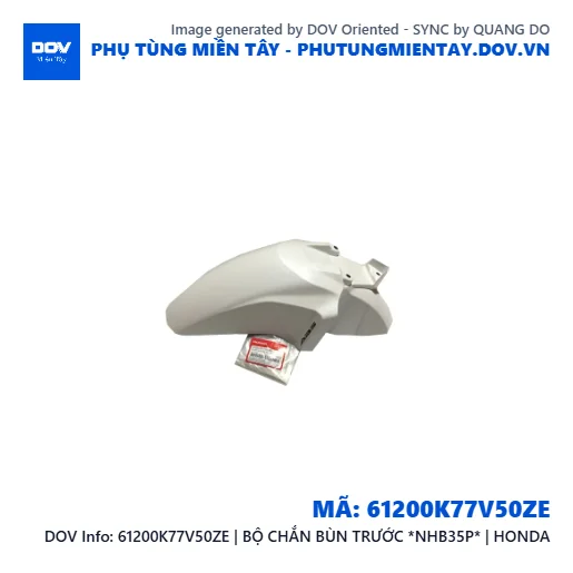 61200K77V50ZE | BỘ CHẮN BÙN TRƯỚC *NHB35P* | HONDA  — 61200K77V50ZE