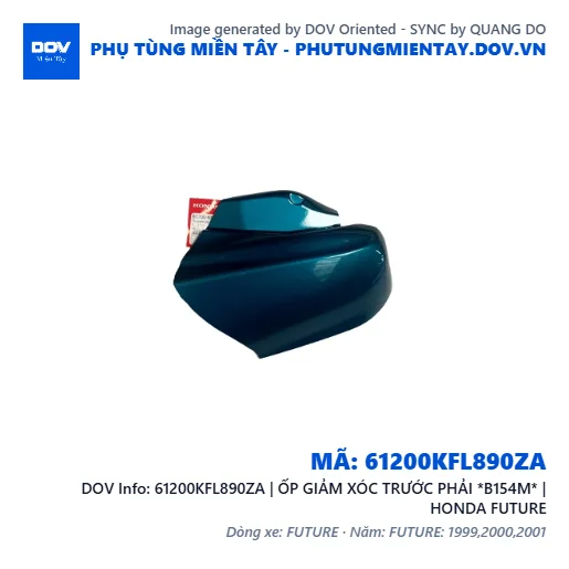 61200KFL890ZA | ỐP GIẢM XÓC TRƯỚC PHẢI *B154M* | HONDA FUTURE — 61200KFL890ZA