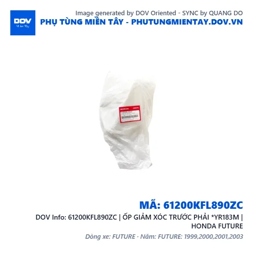 61200KFL890ZC | ỐP GIẢM XÓC TRƯỚC PHẢI *YR183M | HONDA FUTURE — 61200KFL890ZC