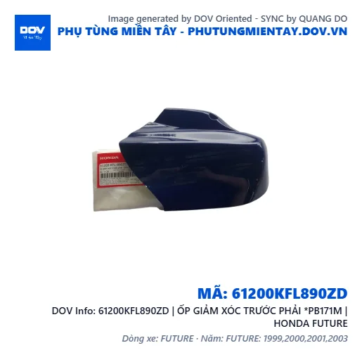 61200KFL890ZD | ỐP GIẢM XÓC TRƯỚC PHẢI *PB171M | HONDA FUTURE — 61200KFL890ZD
