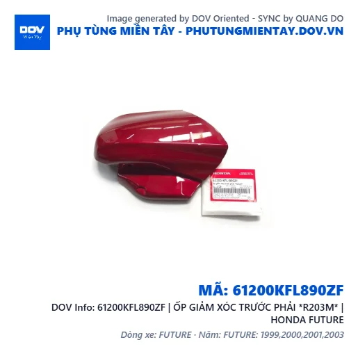61200KFL890ZF | ỐP GIẢM XÓC TRƯỚC PHẢI *R203M* | HONDA FUTURE — 61200KFL890ZF