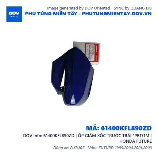 61400KFL890ZD | ỐP GIẢM XÓC TRƯỚC TRÁI *PB171M | HONDA FUTURE — 61400KFL890ZD
