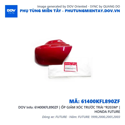 61400KFL890ZF | ỐP GIẢM XÓC TRƯỚC TRÁI *R203M* | HONDA FUTURE — 61400KFL890ZF
