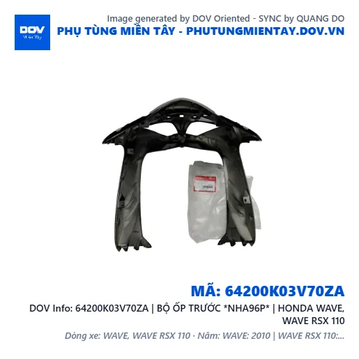 64200K03V70ZA | BỘ ỐP TRƯỚC *NHA96P* | HONDA WAVE, WAVE RSX 110 — 64200K03V70ZA