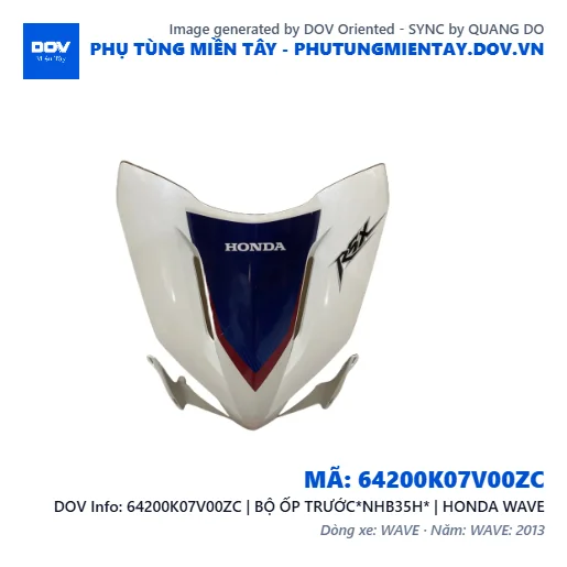 64200K07V00ZC | BỘ ỐP TRƯỚC*NHB35H* | HONDA WAVE — 64200K07V00ZC