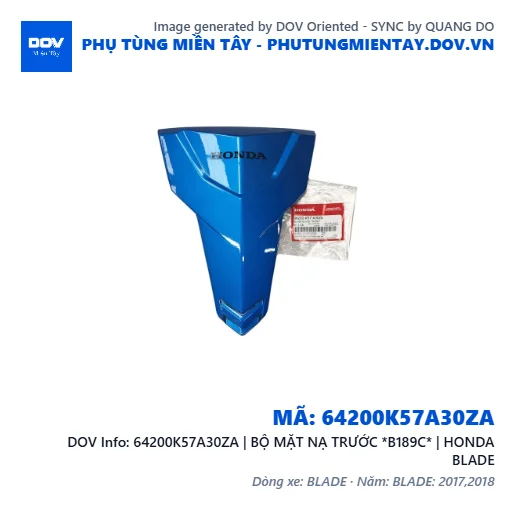 64200K57A30ZA | BỘ MẶT NẠ TRƯỚC *B189C* | HONDA BLADE — 64200K57A30ZA