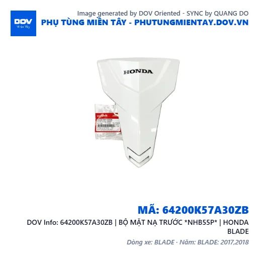 64200K57A30ZB | BỘ MẶT NẠ TRƯỚC *NHB55P* | HONDA BLADE — 64200K57A30ZB