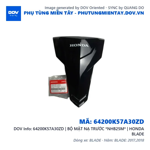 64200K57A30ZD | BỘ MẶT NẠ TRƯỚC *NHB25M* | HONDA BLADE — 64200K57A30ZD