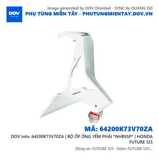 64200K73V70ZA | BỘ ỐP ỐNG YẾM PHẢI *NHB55P* | HONDA FUTURE 125 — 64200K73V70ZA