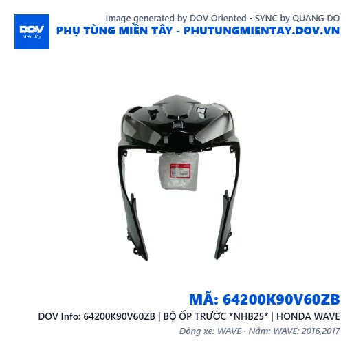 64200K90V60ZB | BỘ ỐP TRƯỚC *NHB25* | HONDA WAVE — 64200K90V60ZB