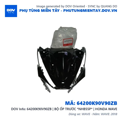 64200K90V90ZB | BỘ ỐP TRƯỚC *NHB55P* | HONDA WAVE — 64200K90V90ZB