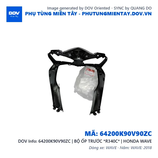 64200K90V90ZC | BỘ ỐP TRƯỚC *R340C* | HONDA WAVE — 64200K90V90ZC