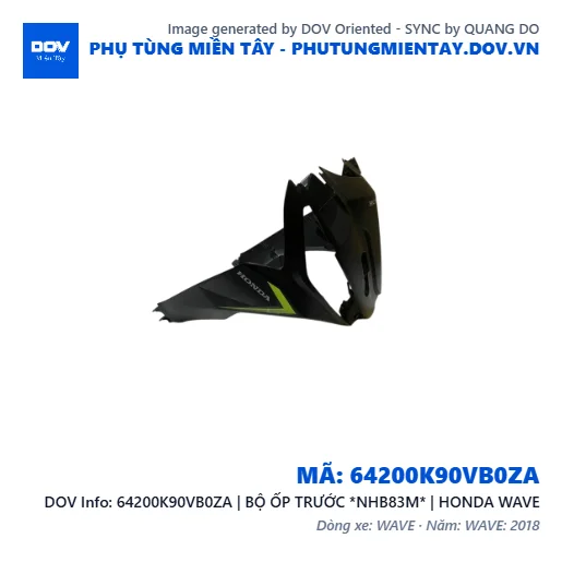 64200K90VB0ZA | BỘ ỐP TRƯỚC *NHB83M* | HONDA WAVE — 64200K90VB0ZA