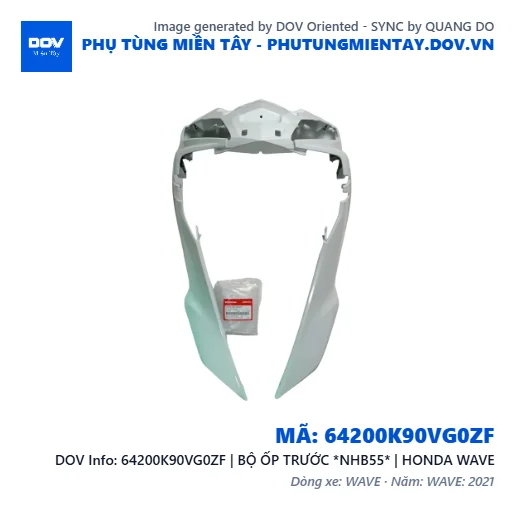 64200K90VG0ZF | BỘ ỐP TRƯỚC *NHB55* | HONDA WAVE — 64200K90VG0ZF