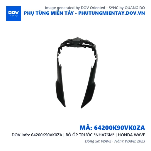 64200K90VK0ZA | BỘ ỐP TRƯỚC *NHA76M* | HONDA WAVE — 64200K90VK0ZA
