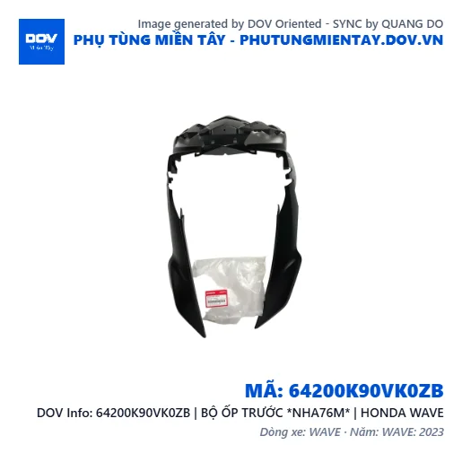 64200K90VK0ZB | BỘ ỐP TRƯỚC *NHA76M* | HONDA WAVE — 64200K90VK0ZB