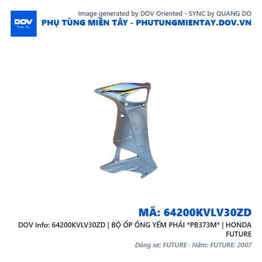 64200KVLV30ZD | BỘ ỐP ỐNG YẾM PHẢI *PB373M* | HONDA FUTURE — 64200KVLV30ZD