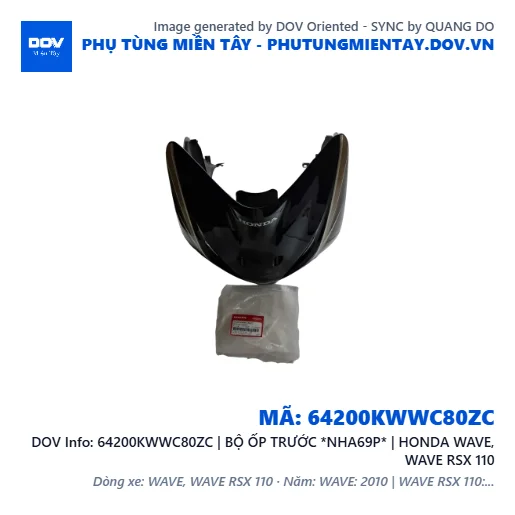 64200KWWC80ZC | BỘ ỐP TRƯỚC *NHA69P* | HONDA WAVE, WAVE RSX 110 — 64200KWWC80ZC