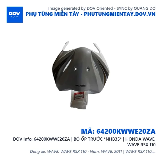 64200KWWE20ZA | BỘ ỐP TRƯỚC *NHB35* | HONDA WAVE, WAVE RSX 110 — 64200KWWE20ZA