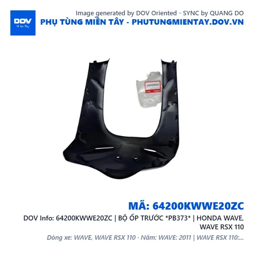 64200KWWE20ZC | BỘ ỐP TRƯỚC *PB373* | HONDA WAVE, WAVE RSX 110 — 64200KWWE20ZC