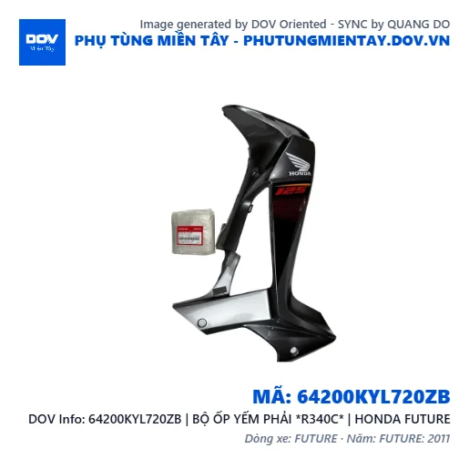 64200KYL720ZB | BỘ ỐP YẾM PHẢI *R340C* | HONDA FUTURE — 64200KYL720ZB
