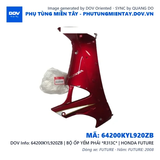 64200KYL920ZB | BỘ ỐP YẾM PHẢI *R313C* | HONDA FUTURE — 64200KYL920ZB
