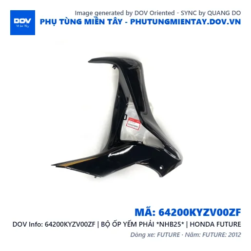 64200KYZV00ZF | BỘ ỐP YẾM PHẢI *NHB25* | HONDA FUTURE — 64200KYZV00ZF