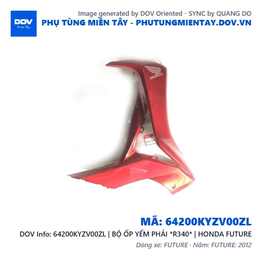 64200KYZV00ZL | BỘ ỐP YẾM PHẢI *R340* | HONDA FUTURE — 64200KYZV00ZL