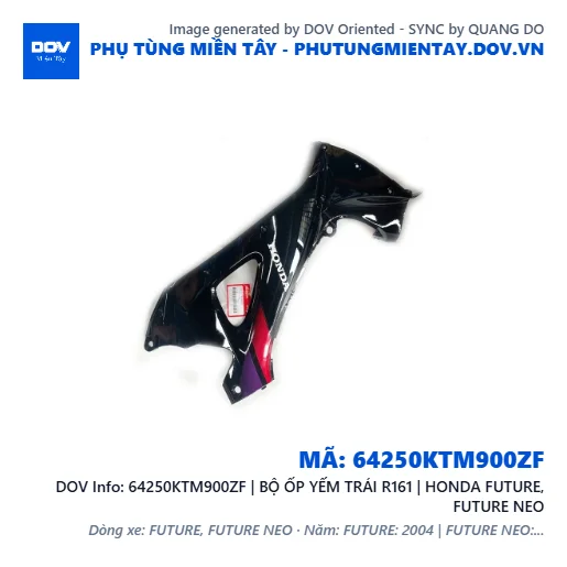 64250KTM900ZF | BỘ ỐP YẾM TRÁI R161 | HONDA FUTURE, FUTURE NEO — 64250KTM900ZF