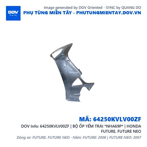 64250KVLV00ZF | BỘ ỐP YẾM TRÁI *NHA69P* | HONDA FUTURE, FUTURE NEO — 64250KVLV00ZF