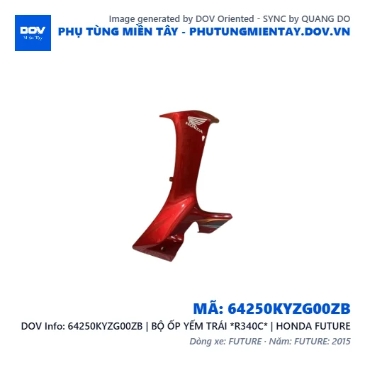64250KYZG00ZB | BỘ ỐP YẾM TRÁI *R340C* | HONDA FUTURE — 64250KYZG00ZB