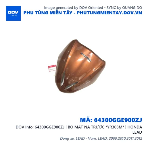 64300GGE900ZJ | BỘ MẶT NẠ TRƯỚC *YR303M* | HONDA LEAD — 64300GGE900ZJ