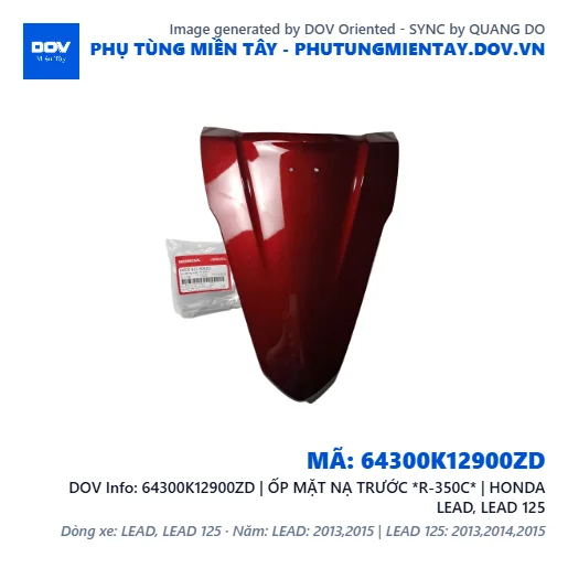 64300K12900ZD | ỐP MẶT NẠ TRƯỚC *R-350C* | HONDA LEAD, LEAD 125 — 64300K12900ZD