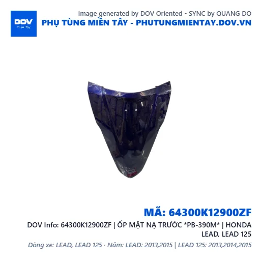 64300K12900ZF | ỐP MẶT NẠ TRƯỚC *PB-390M* | HONDA LEAD, LEAD 125 — 64300K12900ZF
