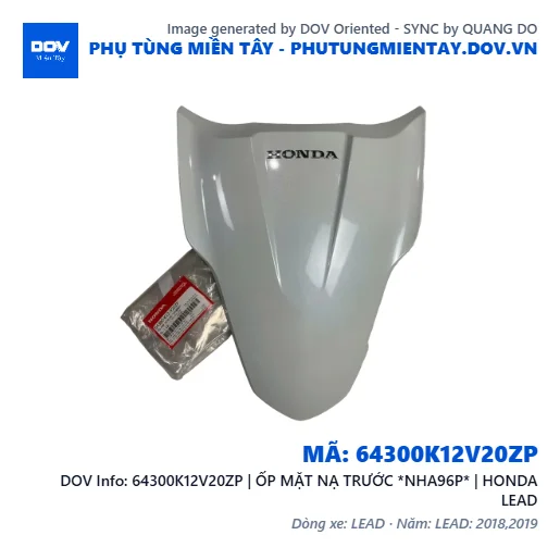 64300K12V20ZP | ỐP MẶT NẠ TRƯỚC *NHA96P* | HONDA LEAD — 64300K12V20ZP