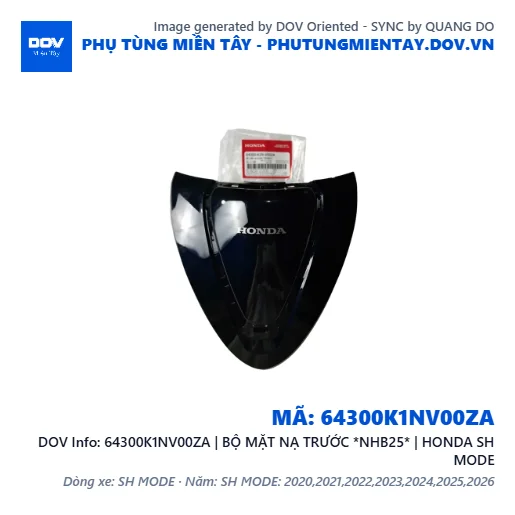 64300K1NV00ZA | BỘ MẶT NẠ TRƯỚC *NHB25* | HONDA SH MODE — 64300K1NV00ZA