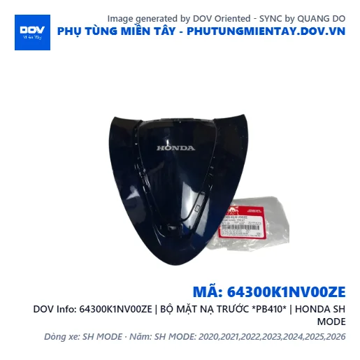 64300K1NV00ZE | BỘ MẶT NẠ TRƯỚC *PB410* | HONDA SH MODE — 64300K1NV00ZE
