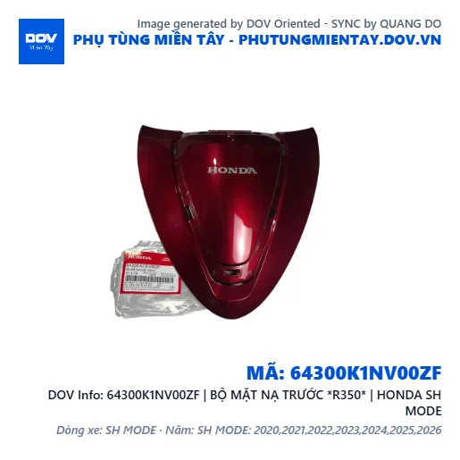 64300K1NV00ZF | BỘ MẶT NẠ TRƯỚC *R350* | HONDA SH MODE — 64300K1NV00ZF