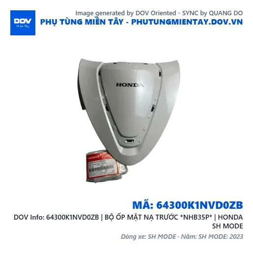 64300K1NVD0ZB | BỘ ỐP MẶT NẠ TRƯỚC *NHB35P* | HONDA SH MODE — 64300K1NVD0ZB