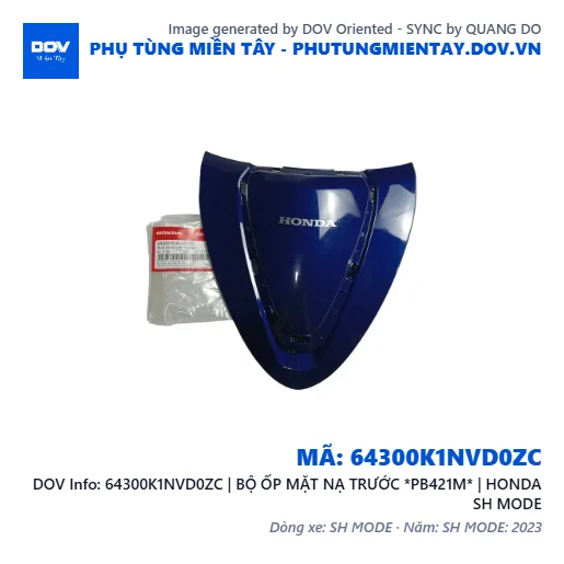 64300K1NVD0ZC | BỘ ỐP MẶT NẠ TRƯỚC *PB421M* | HONDA SH MODE — 64300K1NVD0ZC