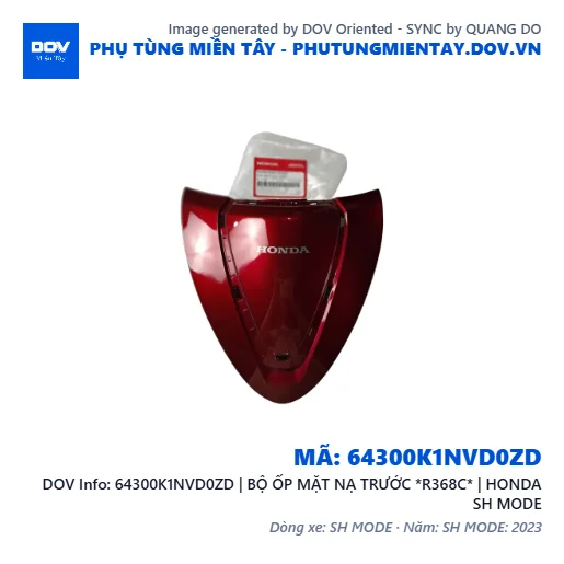 64300K1NVD0ZD | BỘ ỐP MẶT NẠ TRƯỚC *R368C* | HONDA SH MODE — 64300K1NVD0ZD