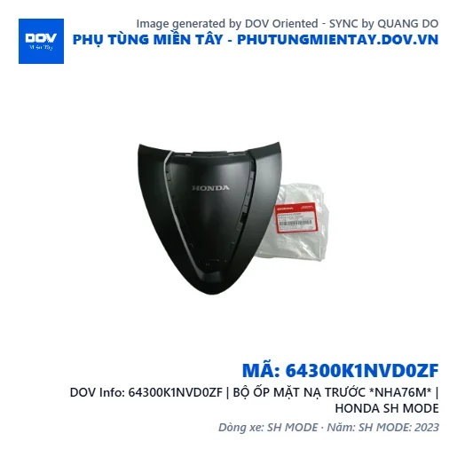 64300K1NVD0ZF | BỘ ỐP MẶT NẠ TRƯỚC *NHA76M* | HONDA SH MODE — 64300K1NVD0ZF