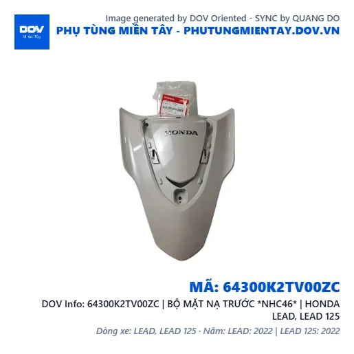 64300K2TV00ZC | BỘ MẶT NẠ TRƯỚC *NHC46* | HONDA LEAD, LEAD 125 — 64300K2TV00ZC