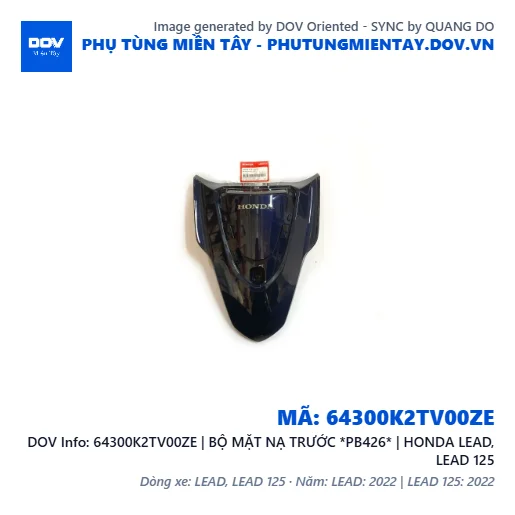 64300K2TV00ZE | BỘ MẶT NẠ TRƯỚC *PB426* | HONDA LEAD, LEAD 125 — 64300K2TV00ZE