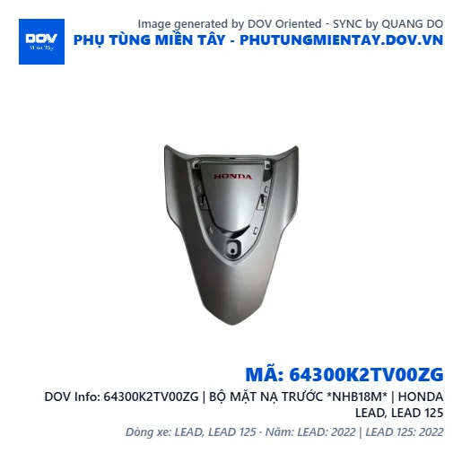 64300K2TV00ZG | BỘ MẶT NẠ TRƯỚC *NHB18M* | HONDA LEAD, LEAD 125 — 64300K2TV00ZG